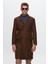 Slim Fit Kahverengi Bukle Palto 1EC0800030009 1