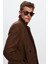 Slim Fit Kahverengi Bukle Palto 1EC0800030009 3
