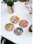 Butterfly Taş Bardak Altlığı Yuvarlak 4lü Set 2