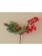 Yılbaşı Kokina Pinecone Tek Dal Yapay Çiçek Kırmızı 2