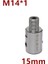 15MM 8mm 10MM 12MM 14MM 15MM 16MM 19MM Adaptör M14 * 1 Biyel Bağlayıcı Burç Ağaç Işleme Aynası Torna Tezgahı Değirmen Dıy (Yurt Dışından) 1