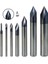 12MM 7 Boyutları Pah Freze Kesici 3 Flütlü 3/2/4/6/8/10/12MM 60° Cnc Yönlendirici Bit Tungsten Karbür Pah Uçlu Freze (Yurt Dışından) 1