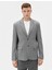 Blazer Ceket Slim Fit Düğmeli Cep Detaylı 3