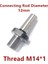 Düz 12MM 8mm 10MM 12MM 14MM 16 Ayna Biyel M14*1 Uygun K01-50/63 K02-50/63 Mini Torna Aynası Cnc Mini Torna Aynası Tezgah Parçaları (Yurt Dışından) 1