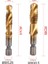 2 Adet Set M3 M4 M5 M6 M8 M10 Dokunun Matkap Uçları 1/4 Hex Shank Makinesi El Musluklar Titanyum Kaplamalı Hss Delme Dokunun Uçları Konu Vida Araçları (Yurt Dışından) 1