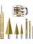 Sadece Bir 4-20MM 7/3/1 Adet Hss Adım Matkap Ucu Setleri Düz Oluk Titanyum Kaplamalı Koni Delik Kesici Otomatik Merkezi Punch Spiral Büküm Testere Matkap Ucu (Yurt Dışından) 3