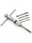 Set 2 Ayarlanabilir Gümüş T-Kolu Cırcır Musluk Tutucu Anahtarı ile 5 Adet M3-M8 3mm-8mm Makine Vida Konu Metrik Fiş T-Şekilli Musluk (Yurt Dışından) 3