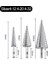 Gümüş 3 Adet L 4-20MM 4-12MM 4-32MM Adım Matkap Ucu Kalemtıraş Metal Matkap Uçları Seti Sahne Çok Fonksiyonlu Kademeli Sondaj Konik Ağaç Işleme (Yurt Dışından) 1