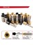 20MM M10 Konu DIATOOL1PC Elmas Freze Uçları M14 58 M10 Parmak Uçları Delik Testere Taşlama Kesiciler Porselen Mermer Granit Dia 10/15/20/25MM (Yurt Dışından) 5
