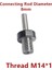 Düz 8mm 8MM-19MM Ayna Biyel M14 * 1 Adpater Için Uygun K01-50/63 K02-50/63 Mini Torna Aynası Cnc Mini Torna Aynası Tezgah Parçaları (Yurt Dışından) 1