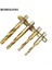 3 Adet Altın -1 Takım M3 M4 M5 M6 M8 M10 Dokunun Matkap Uçları 1/4 Hex Shank Makinesi El Musluklar Titanyum Kaplamalı Hss Delme Dokunun Uçları Konu Vida Araçları (Yurt Dışından) 4