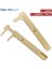 Çift 0-120MM 0-120MM Mini Pirinç Kaliper Saf Bakır Sürmeli Çift Tek Ölçekli Ölçüm Cetveli Retro Taşınabilir (Yurt Dışından) 2