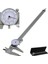 0-150MM 6 Inç Kadranlı Kumpas 6 "8" 12" / 150 200 300MM Metrik/ınç Standart mm Çift El Okuma Ölçeği Kadran Kalınlık Ölçer ile Sürmeli Kumpas (Yurt Dışından) 3