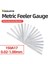 150A17 150A17 Feeler Ölçer Metrik Problar Boşluk Sayfası Ölçer Bıçakları Ölçüm Araçları Buji Ölçer Seti Yaprak Dolgu Kalınlık Ölçer (Yurt Dışından) 2