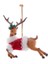 KırmızıKahve 11 cm Reçine Süveterli Geyik Bey Yılbaşı Süsü 1