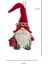 Kırmızı 16 cm Reçine Örme Şapkalı Noel Baba - 2 Yılbaşı Süsü 3