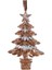 Gümüş 16 cm Plastik Çam Ağacı Yılbaşı Süsü 1
