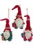 Kırmızı 16 cm Reçine Örme Şapkalı Noel Baba - 1 Yılbaşı Süsü 4
