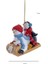Renkli 7 cm Reçine Buzda Kayan Penguen&Kardan Adam Yılbaşı Süsü 3