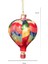 Çok Renkli 12 cm Cam Asil Simlerle Bezeli Hava Balonu Yılbaşı Süsü-3 3