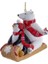 Renkli 7 cm Reçine Buzda Kayan Penguen&Ayıcık Yılbaşı Süsü 1