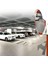 Trafik Güvenlik Aynası 60 cm Kırmızı-Beyaz ve 2.5 m Galvaniz Flanşlı Direk Set 5