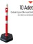 Dubalı Uyarı Dikmesi 63x1000 mm Reflektifli 10`lu Set 2