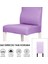 Likralı Sandalye kılıfı Esnek Streçli Lastıklı Sandalye Örtüsü Balpetek Sandalye koruyucu (4adet) lila 6