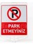 Park Etmeyiniz Uyarı Levhalı Delinatör Seti 5