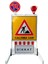 Katlanır Uyarı Levhalı Bariyer 150x90cm 3