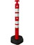 Kauçuk Ağırlıklı Plastik Yol Dikmesi 110x1200 mm 10'lu Set 2