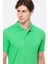 Erkek Yeşil Kısa Kollu Polo Yaka T-Shirt 3