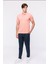 Erkek Pembe Kısa Kollu Polo Yaka T-Shirt 2
