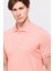 Erkek Pembe Kısa Kollu Polo Yaka T-Shirt 3