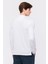 Erkek Beyaz Uzun Kollu Polo Yaka T-Shirt 4