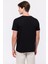 Erkek Siyah Organik Pamuklu Bisiklet Yaka T-Shirt 4