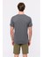 Erkek Gri Melanj Organik Pamuklu Bisiklet Yaka T-Shirt 4