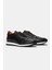 Erkek Siyah Deri Sneaker 2