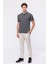 Erkek Gri Melanj Kısa Kollu Polo Yaka T-Shirt 2