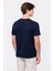 Erkek Lacivert Organik Pamuklu Bisiklet Yaka T-Shirt 4