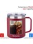 14 Oz Kahve Kupa, Kapaklı Vakum Yalıtımlı Kamp Kupa, Çift Duvar Paslanmaz Çelik Seyahat Tumbler Bardak, Kahve Termosu Dış Mekan, Taisho Crimson (Yurt Dışından) 3