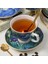 Nc 6.76OZ Kemik Çini Çay Bardağı, Bardak ve Tabak Ile, Van Gogh Ünlü Tablo Ingilizce Ikindi Çayı Fincan Seti, Ev Kahve Fincanı Kemik Çini Fincan-Ayçiçekleri (Yurt Dışından) 2