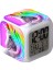 Wekity Unicorn Renkli Çalar Saat LED Kare Saat Zaman, Sıcaklık, Alarm, Tarih ile Dijital Çalar Saat (Yurt Dışından) 1