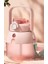 Çift Içme Büyük Göbek Plastik Su Bardağı Yaz Açık Pipetli Bardak Lotus Kökü Tozu 1000 ml [ücretsiz Kendi Başına Yap Çıkartma + 3D Çıkartma + Saman + Kayış] (Yurt Dışından) 1