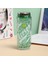 Net Kırmızı Yaratıcı Kola Can Su Bardağı Çift Katmanlı Plastik Pipetli Bardak Öğrenci Taşınabilir Ezilmiş Buz Bardağı Soda Bardağı Spor Su Şişesi (Yeşil) (Yurt Dışından) 2