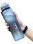 Tritan Taşınabilir Spor Su Bardağı Yaz Açık Hava Sürme Spor Düşmeye Dayanıklı Büyük Kapasiteli Su Şişesi Koyu Gri 500 ml (Yurt Dışından) 1