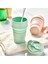Yürüyüş Için Silikon Katlanabilir Su Bardağı, 12 Oz Katlanabilir Su Şişeleri Bpa Içermez, Yeniden Kullanılabilir Seyahat Koşu Kampı Su Şişeleri, Spor Su Bardağı (350ML)（PEMBE） (Yurt Dışından) 2