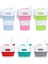 Katlanabilir Kamp Pipetli Bardak Silikon Katlanır Kahve Fincanı Spor Şişe Taşınabilir Seyahat Açık Araba 450 ml (Po Yeşil) (Yurt Dışından) 4
