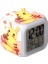 Wekity Pikachu Renkli Çalar Saat LED Kare Saat Zaman, Sıcaklık, Alarm, Tarih ile Dijital Çalar Saat (Yurt Dışından) 1