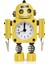 Geçmeyen Robot Çalar Saat Paslanmaz Metal - Yanıp Sönen Göz Işıkları ve El Klipsli Uyandırma Saati (Sarı) (Yurt Dışından) 1